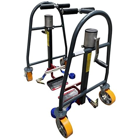 Manual Furniture and Crate Mover (Set of 2) with PU Swivel Casters - Safe and Easy Lifting -1320 lbs Capacity, Machinery Mover Pake Handling Tools Brand (PU on Alu Caster) Cover