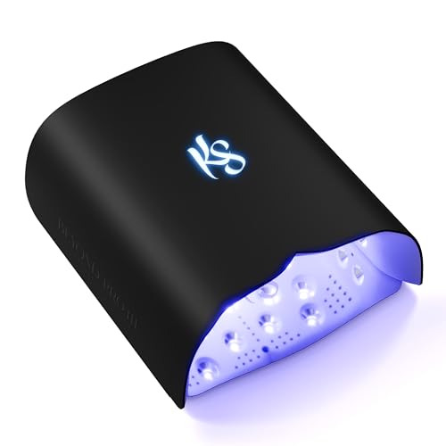 KIARA SKY Beyond Pro V3 UV LED Nail Lamp Cordless Rechargeable Gel Lamp w/Smart Sensor Flashcure Low Heat Mode Full-Hand Coverage & Timer for Gel Polish Builder Top Coat