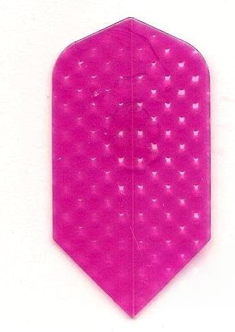 25 Sets #3651 AmeriThon Pink On Clear Embossed Dart Flights