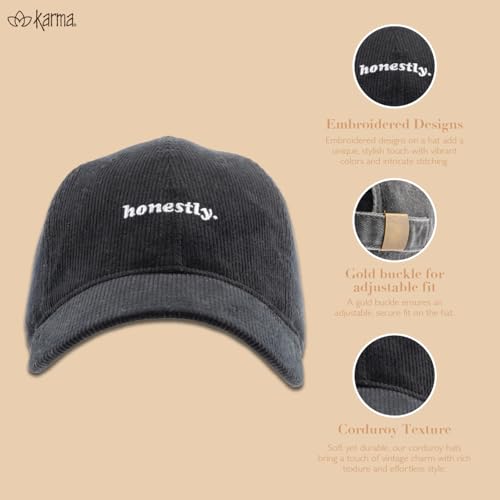 Sombrero de pana unisex Karma talla única miniatura 4