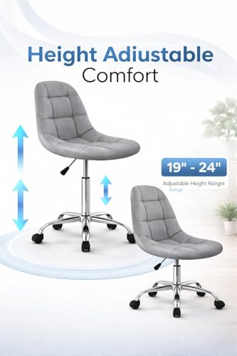 Image of NGFC Modern Leather Office Chair || Adjustable Task Chair with Rolling Wheels for Home /Doctor /Salon /Spa /Cafe /Bar /Stool Chair