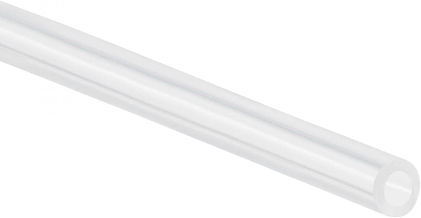 uxcell Silicone Tube, 2mm ID, 3mm OD, 2M, Flexible Silicone Rubber Tubing, Water Air Hose Pipe,Transparent, for Pump Transfer