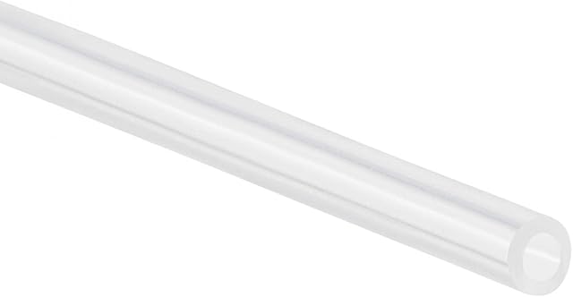 sourcingmap Silicone Tube, 3mm ID, 5mm OD, 6.56', Flexible Silicone Rubber Tubing, Water Air Hose Pipe, Transparent, for Pump Transfer
