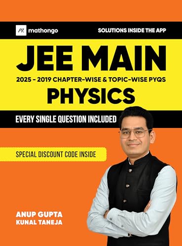 Image of MathonGo JEE Main Physics Chapterwise & Topicwise Previous Years Solved Papers (2025 - 2019) - JEE Main Physics Chapter-wise PYQ Book For 2026 Covering All 143 JEE Main Online Papers