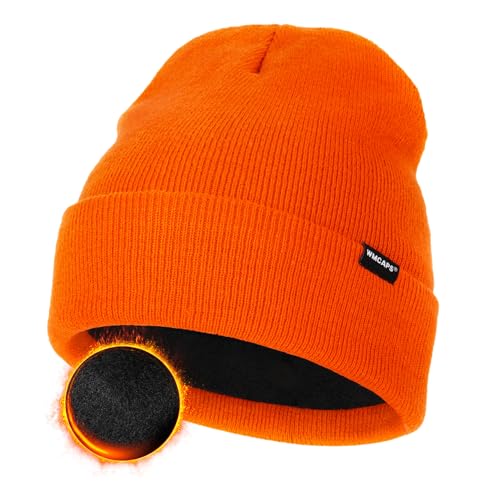 Wmcaps Klassische Mütze Herren Damen, Warm Fleece Wintermütze...