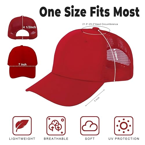 Image of ZH 12 Pack Mesh Trucker Hats, Bulk Baseball Caps for Men and Women, Trucker Cap Wholesale