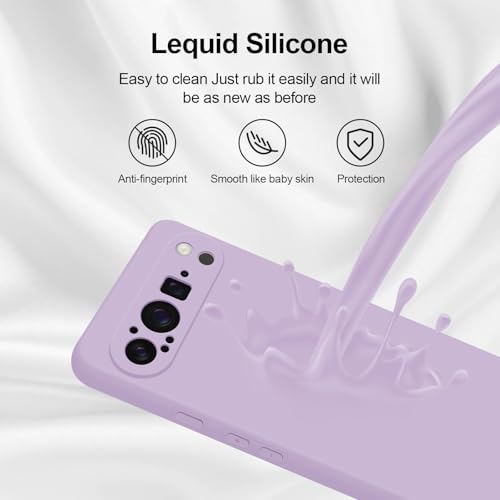 GiiYoon Case Compatible with Google Pixel 9 Pro, Silky-Soft Touch Full-Body Protective Phone Silicone Case - Image 4