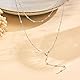 TempBeau Lange Y Kette Damen Gold - Halskette mit Zirkon für Frauen, 18K Vergoldet Halsketten Schmuck Geschenk für Geburtstag Jahrestag, Mehrreihig Lange Kette Damen Gold Silber aus Edelstahl