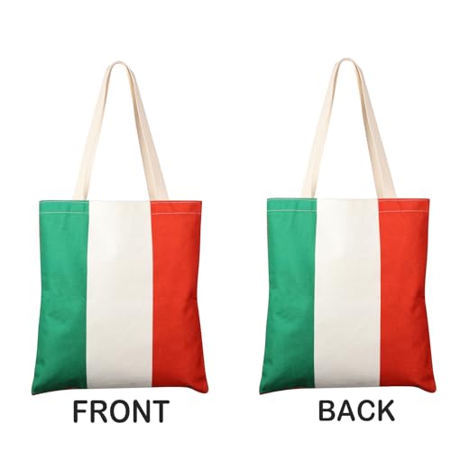 Bolso tote con bandera de Italia, regalo para amantes de Italia, ideal para viajes y compras miniatura 4