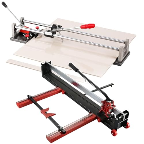 Machine de découpe manuelle de carreaux avec base large épaisse et rouleaux doux