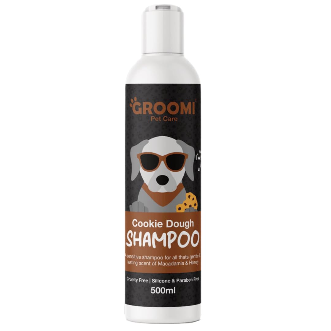 Cookie Dough Dog Shampoo 500ml - Irresistibly Sweet Grooming for All Breeds, Nourishing Vegan Formula, Professional Pet Shampoo and Conditioner, Refreshing & Long-Lasting Fragrance