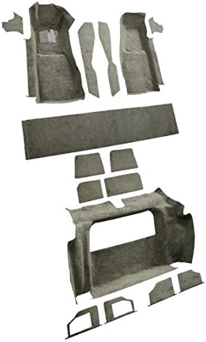 Miniatura 2 de ACC Alfombra de marca compatible con Chevrolet Corvette de 1981 a 1982, kit completo (830-Buckskin Plush Cut Pile) 830-Marrón de felpa (Buckskin