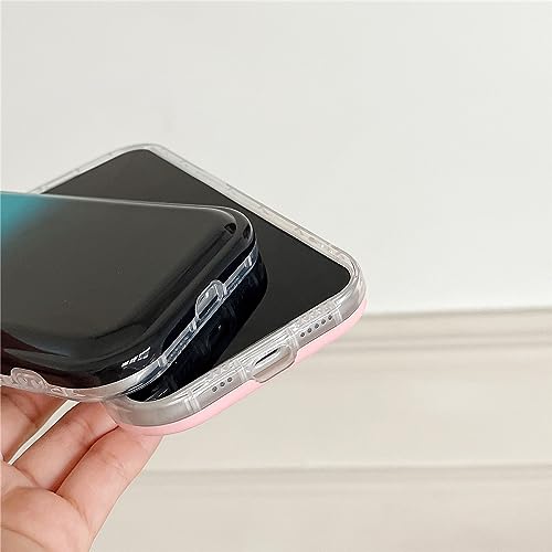 Coque iPhone 13 Rose Dégradé LVTFCO avec Protection Objectif