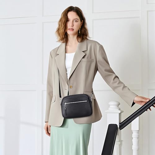 Image of befen Genuine Leather Crossbody Bags for Women, RFID Leather Purses
