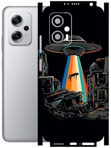 Image of AtOdds - Full Body Back Screen Guard Protector Film - Lamination Wrap Skin Sticker Compatible with REDMI K50i (5G) | Scratchproof Matte Finish (Alien Invade)