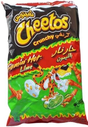 Cheetos Crunchy Flamin Hot Lime Snacks - Cheese Flavoured 200 gm.
