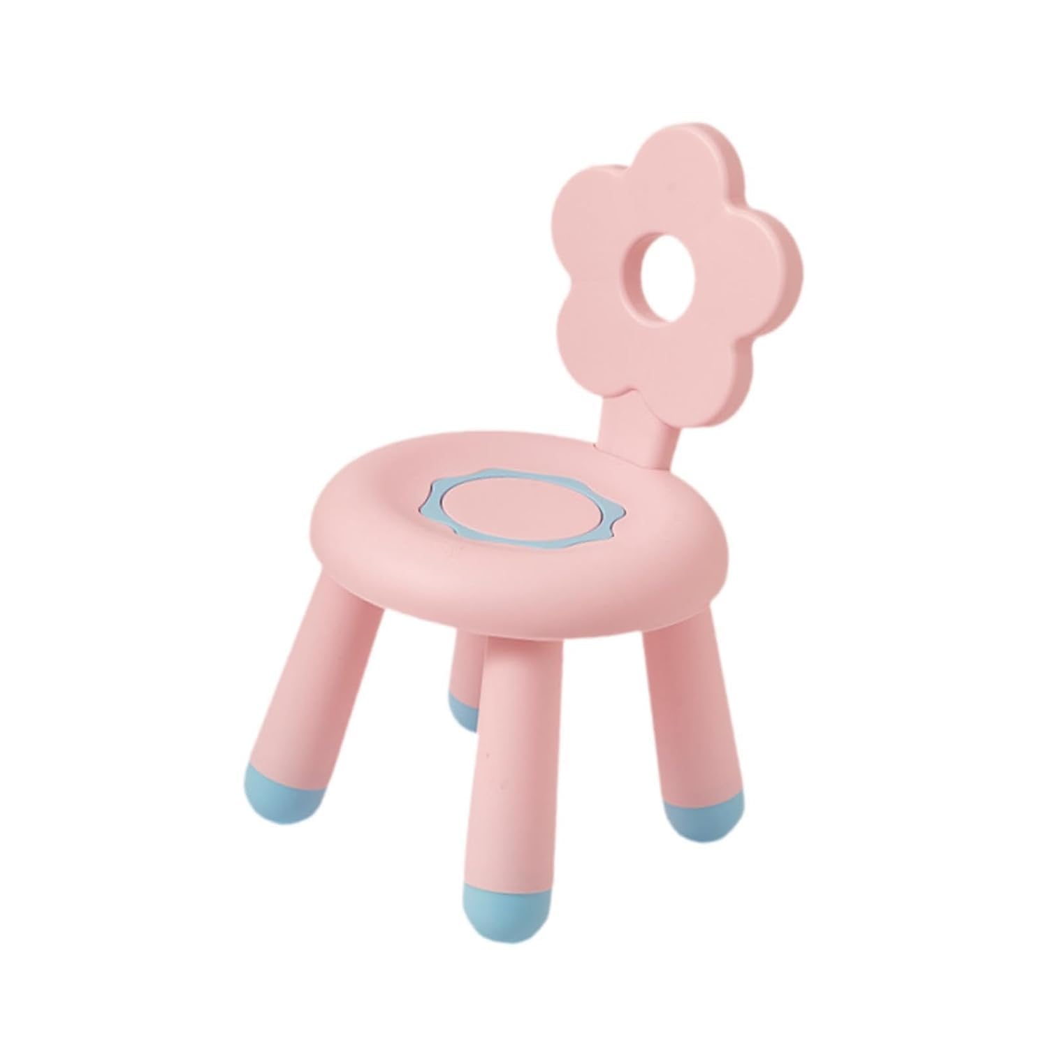 YEKDA Flower Shaped Kids Chair for Toddlers Cute Plastic Chair for Baby Boys & Girls Kids Study, Playroom & Nursery Furniture Non-Slip, Lightweight, Durable Chair for Children (Pink - CHR)-image-34