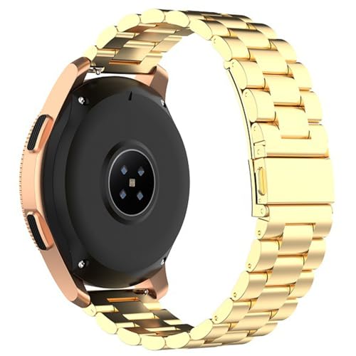 Bracelet de montre connecté 20mm doré acier inoxydable pour homme femme