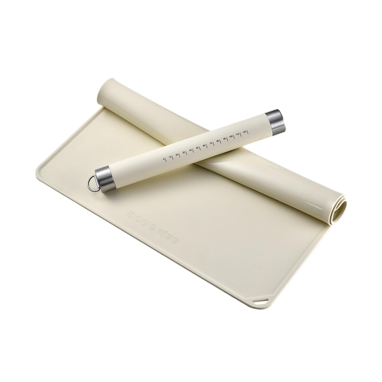 Tappetino da Pasticceria in Silicone Beige Antiscivolo