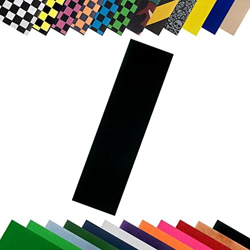 TURBO 9 x 33 Inch Skateboard Grip Tape Sheet Black