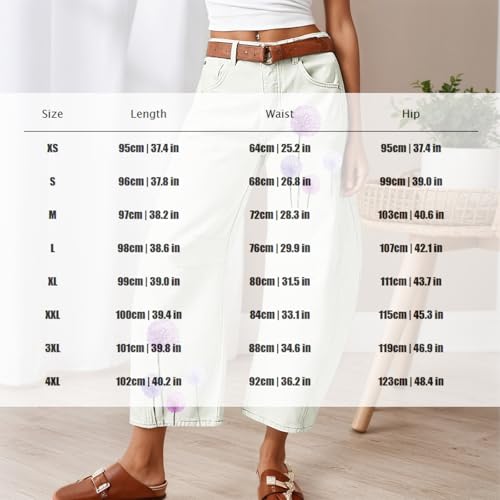 Akivide Women's Baggy White Floral Print Wide Leg Cropped Jeans Trendy Casual Loose Y2k Stretchy Boyfriend Denim Pants3