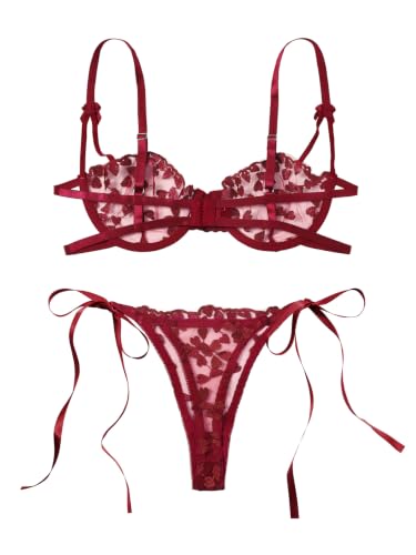 Image of Lilosy Sexy Lingerie Set 2 Piece Women Bra and Panty