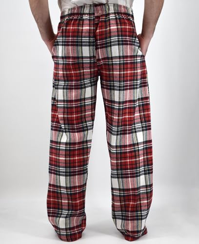 Image of Andrew Scott Men's Flannel Pajama Lounge & Sleep Pants | Ultra Soft Cotton Blends Pant | Multi-Packs & Colors