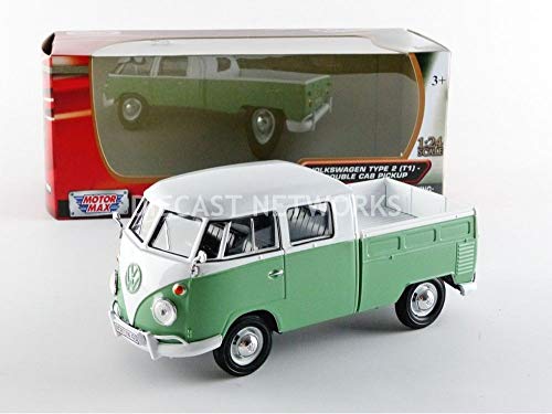 Motormax 1/24 Volkswagen T1 Kombi Pick Up 1976 miniatura 1