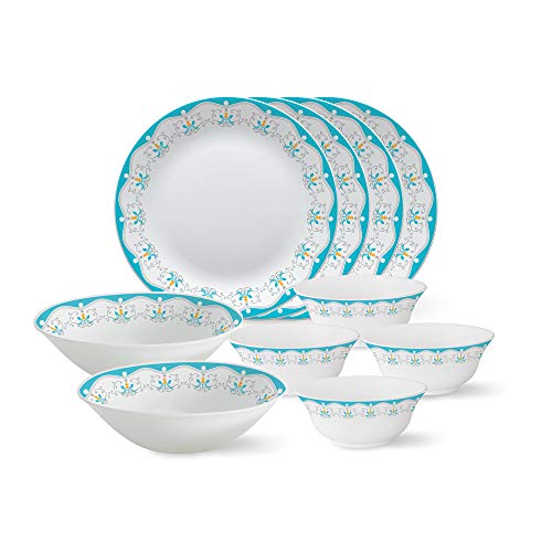 Larah by BOROSIL Opalware Dinner Set - 10 Pieces White