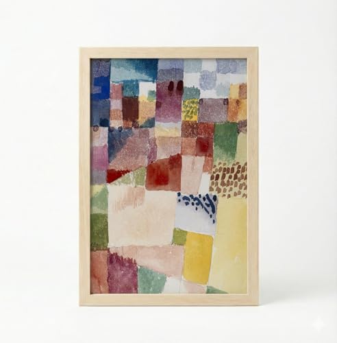 Image of BLINKART Gustav Klim Aesthetic Modern Art Walls With Frame | Natural Wood Texture | Living Room Bedroom Office Wall Decoration | Poster Home Decor Frames Wall Bedroom | 12x8 Inches (D245)