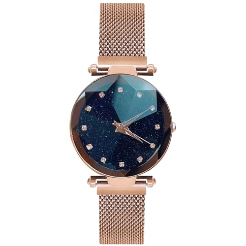 Montre femme RORIOS en quartz et bracelet élégant orné de diamants simulés