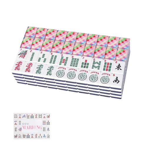 Set de Fichas Americanas de Mahjong, 166 piezas acrílicas miniatura 1