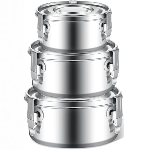 ZLLkeji Recipientes de almacenamiento de alimentos de acero inoxidable de 650 ml, 1000 ml, 1600 ml, fiambrera bento calentable para adultos y niños, gran capacidad, a prueba de fugas, reutilizable