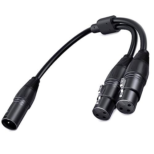 Adaptador divisor de audio XLR 30 cm macho a hembra miniatura 2