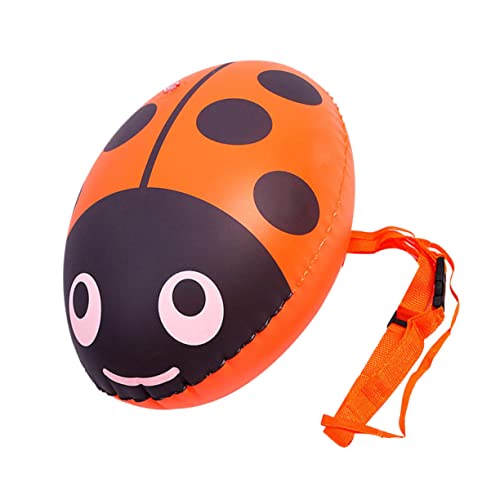 BESPORTBLE Ladybug Swim Buoy for Boys and Girls Inflatable Safety Buoy Adjustable Belt Pool Beach Lake Float for Boys and Girls Adults