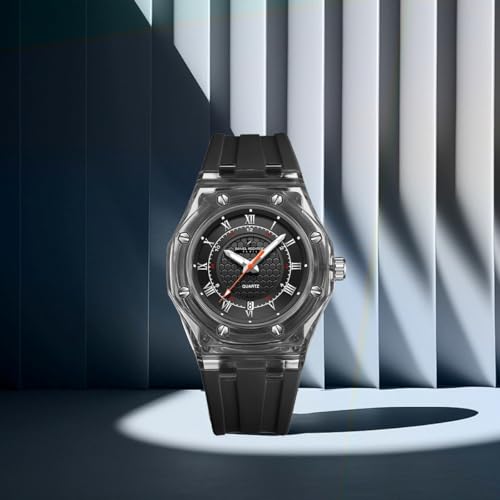Image of Daniel Hechter Paris Montparnasse Collection Analog Watch for Men with Roman Indices, Octagone Dial and Silicon Strap-DHM1006