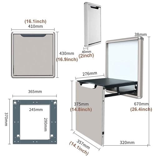 Tabouret mural pliable pour optimiser les portes et petits espaces - 8