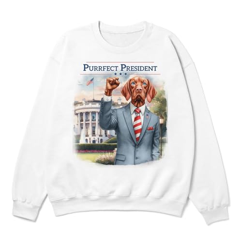 Purrfect President Dog Raise Fist Fight Survived Election 2024 Adult Youth T-Shirt Hoodie Sweatshirt