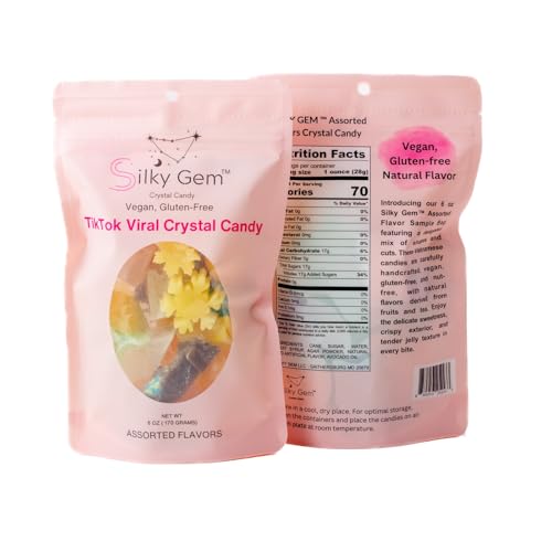 SILKY GEM Crystal Candy Snack Bites 6oz assorted vegano y sin gluten miniatura 2