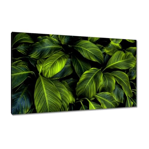 Peinture imprimée sur toile haute définition de 120 x 70 cm motif végétal