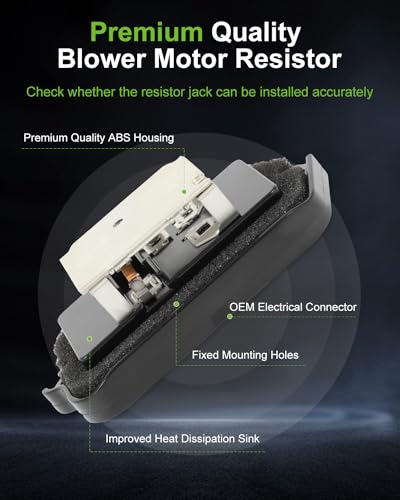 Image of SCITOO HVAC Blower Motor Resistor Fit for Honda for Accord 1998-2002,for Honda for Odyssey 1999-2004,OE-RU334,79330S84A01,5369440,2400305596,12460562​ Air Conditioner Heater Resistor