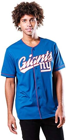 Ultra Game NFL Mens Mesh Baseball Jersey Tee Shirt