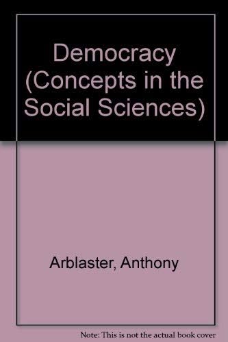 Democracy (Concepts in the Social Sciences)