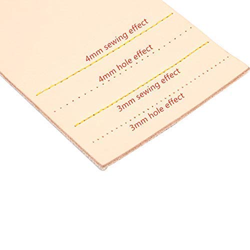 Miniatura 5 de Citian Punzones de cincel de costura profesional, agujeros redondos, punzones afilados, hechos a mano, herramientas de costura de cuero, 0.118in