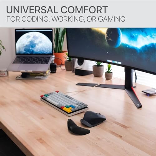 Image of Cocoonkart Wrist Rest for Mouse, Right-Handed Silicone Ergonomic Mouse Wrist Rest Gaming Mouse Wrist Support for Office Computer Laptop Gaming, Relief Sliding Gliding Wrist Pad