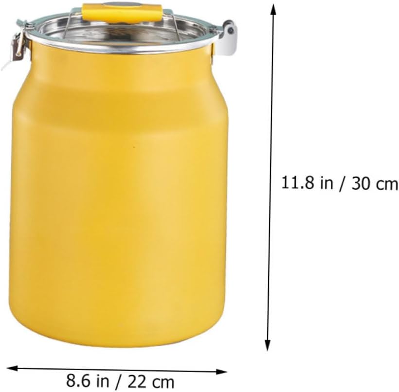 Kichvoe Stainless Steel Grain Storage Bucket Airtight Multi Functional Rice and Flour Container for Kitchen Pantry Capacity Cereal Storage Bin for Home Use