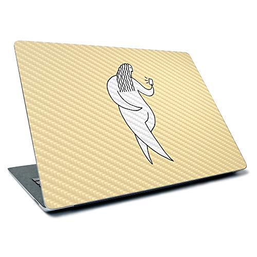 Image of MightySkins Carbon Fiber Skin for Microsoft Surface Laptop 3 13.5 inch (2019) - Chubby Selfie | Textured Carbon Fiber Finish | Easy to Apply, Remove, and Change Styles | Made in The USA