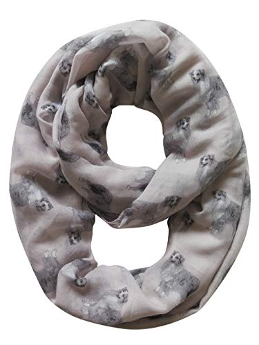 Lina & Lily Australian Shepherd Dog Print Women's Infinity Scarf Lightweight4