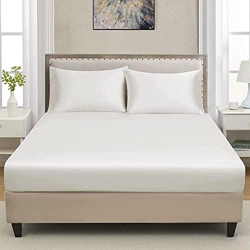 Non Iron Soft Poly-Cotton Plain Dyed Fitted Sheet Single, Double, King, Super King 15 Modern Colors (Teal, Single)