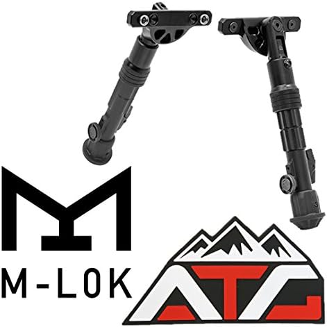 Recon Flex M-LOK Bipod Center Height 5.7" - 8.0" or 8.0" - 11.8" Aluminum PVC Rubber Velcro Patch (Center Height 8.0" - 11.8")